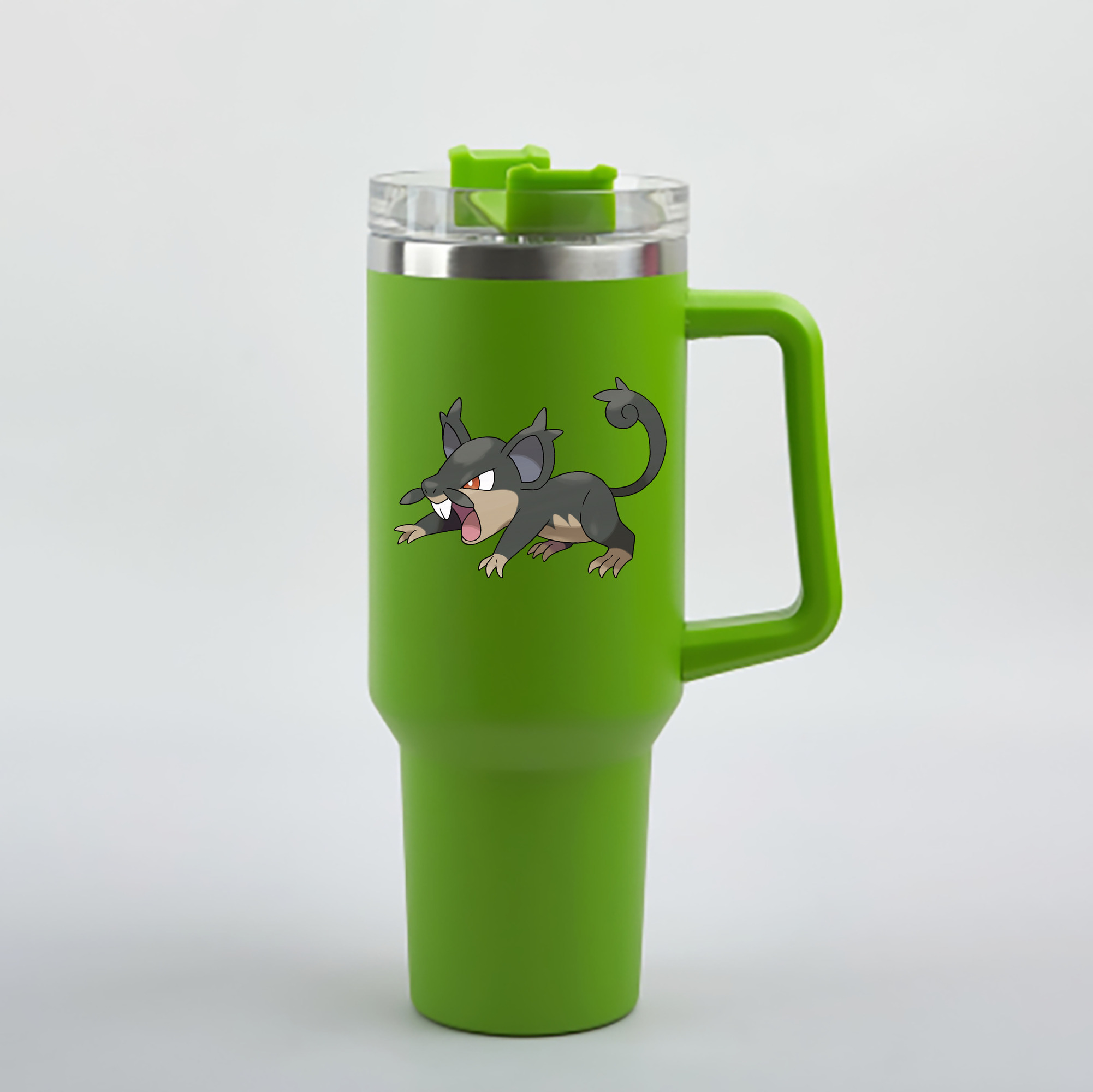 （画像用） ポケットモンスター Pokémon 1200mL車用タンブラー - クリスタルステッカー（プラスチックストロー付き）